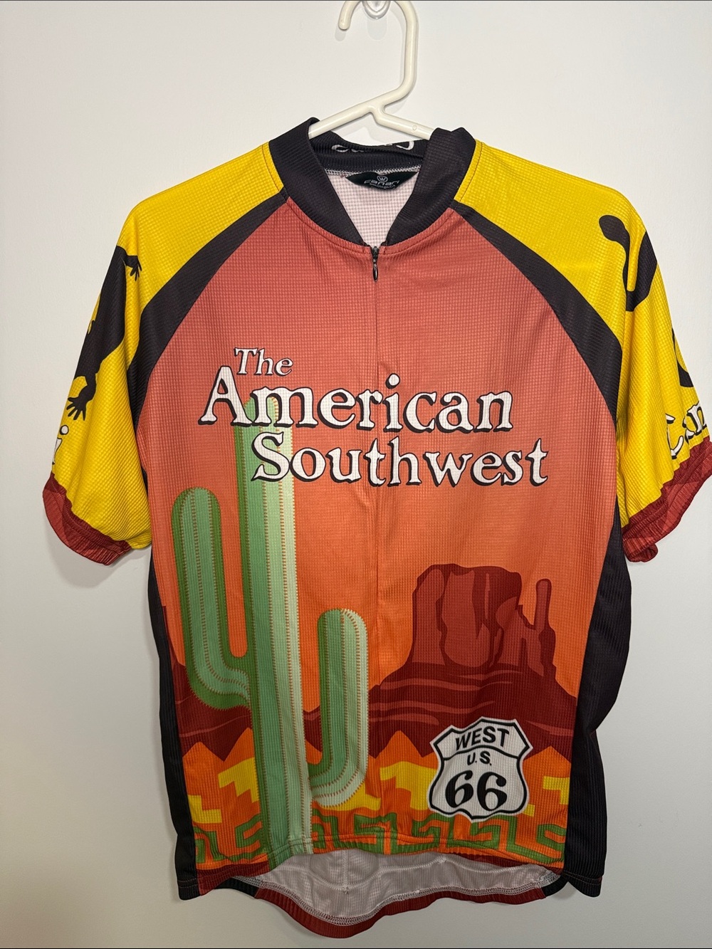 Canari Men's Cycling Jersey in Yellow, Orange & Green